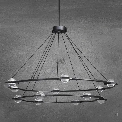 Planet Two-Tier Round Chandelier 