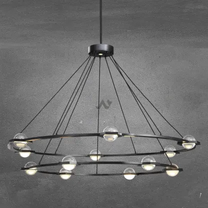 Planet Two-Tier Round Chandelier 