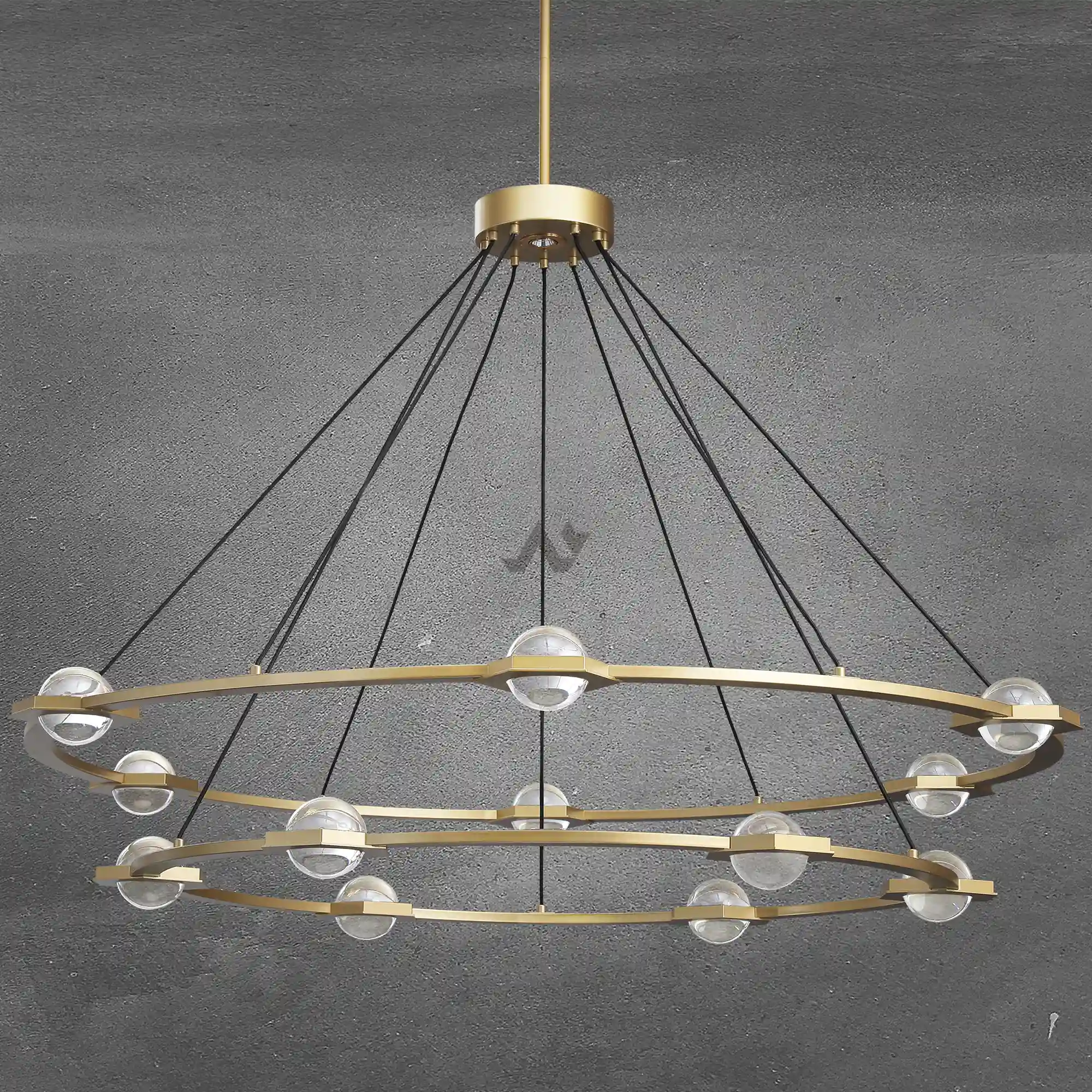 Planet Two-Tier Round Chandelier 