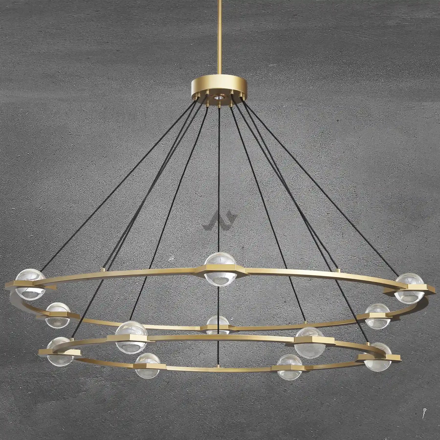 Planet Two-Tier Round Chandelier 