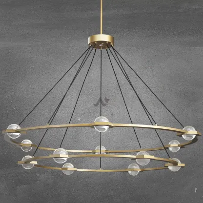 Planet Two-Tier Round Chandelier 