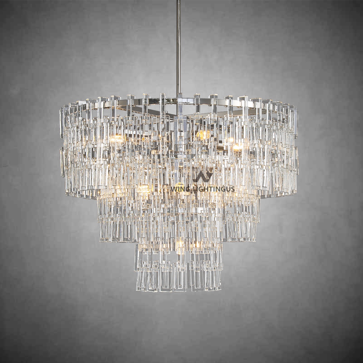 Miravon 2 Tier K9 Crystal Round Chandelier