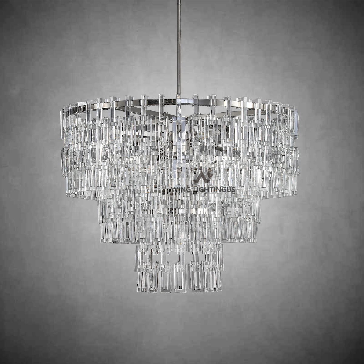 Miravon 2 Tier K9 Crystal Round Chandelier