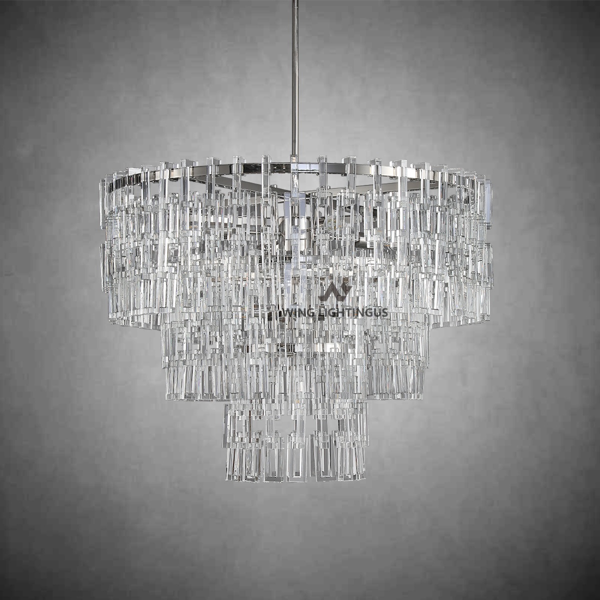 Miravon 2 Tier K9 Crystal Round Chandelier