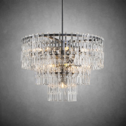 Miravon 2 Tier K9 Crystal Round Chandelier