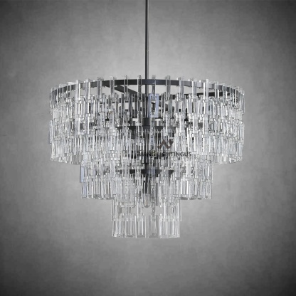 Miravon 2 Tier K9 Crystal Round Chandelier