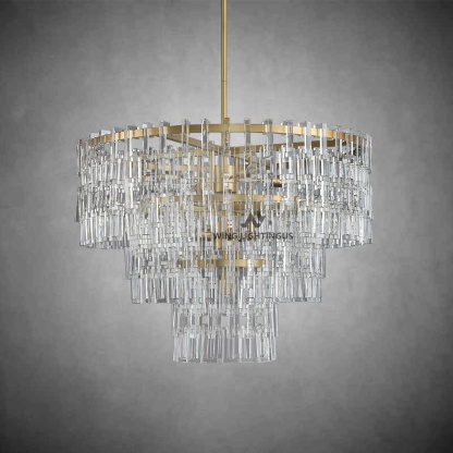 Miravon 2 Tier K9 Crystal Round Chandelier