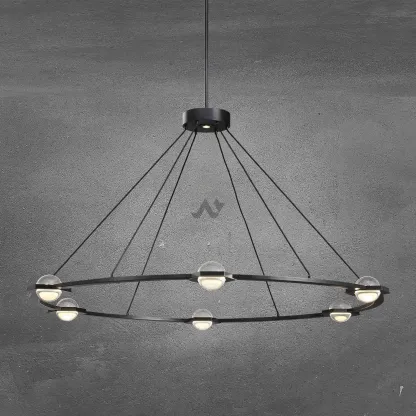 Planet Round Chandelier