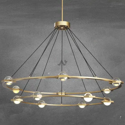 Planet Two-Tier Round Chandelier 