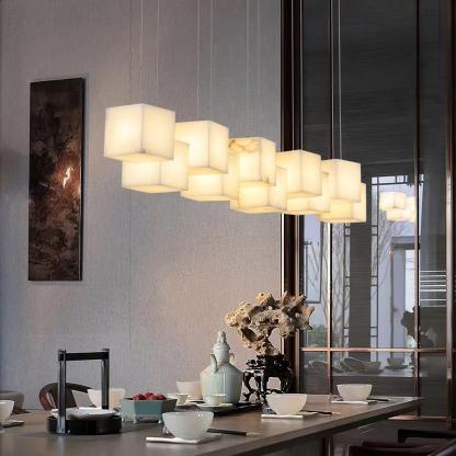 Alabaster Box Linear Chandelier-winglightingus