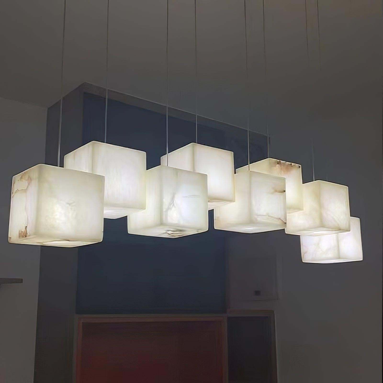 Alabaster Box Linear Chandelier-winglightingus