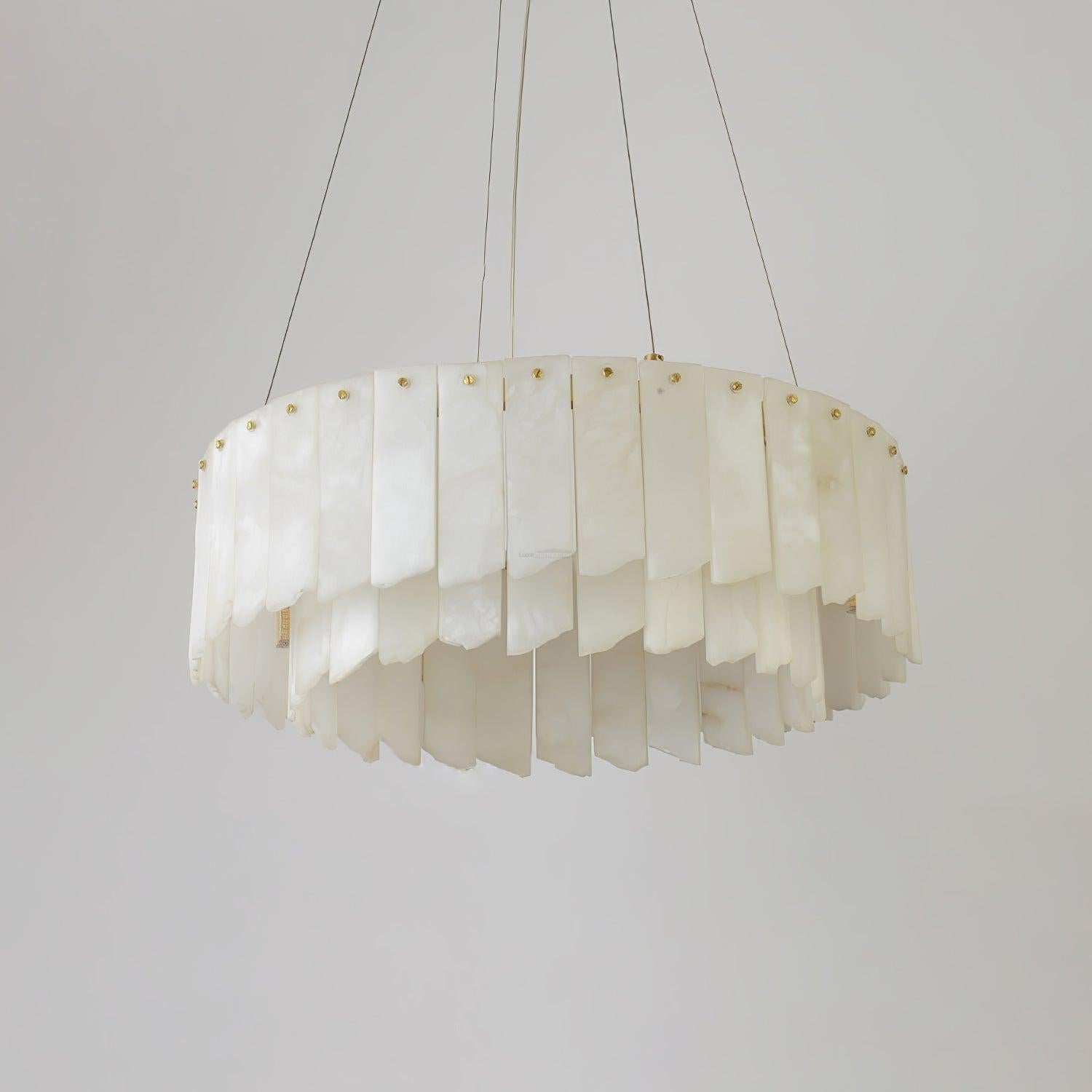 Alabaster Cascade Tiered Chandelier 27.6-winglightingus