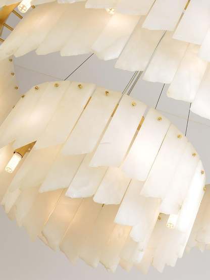 Alabaster Cascade Tiered Chandelier 27.6-winglightingus