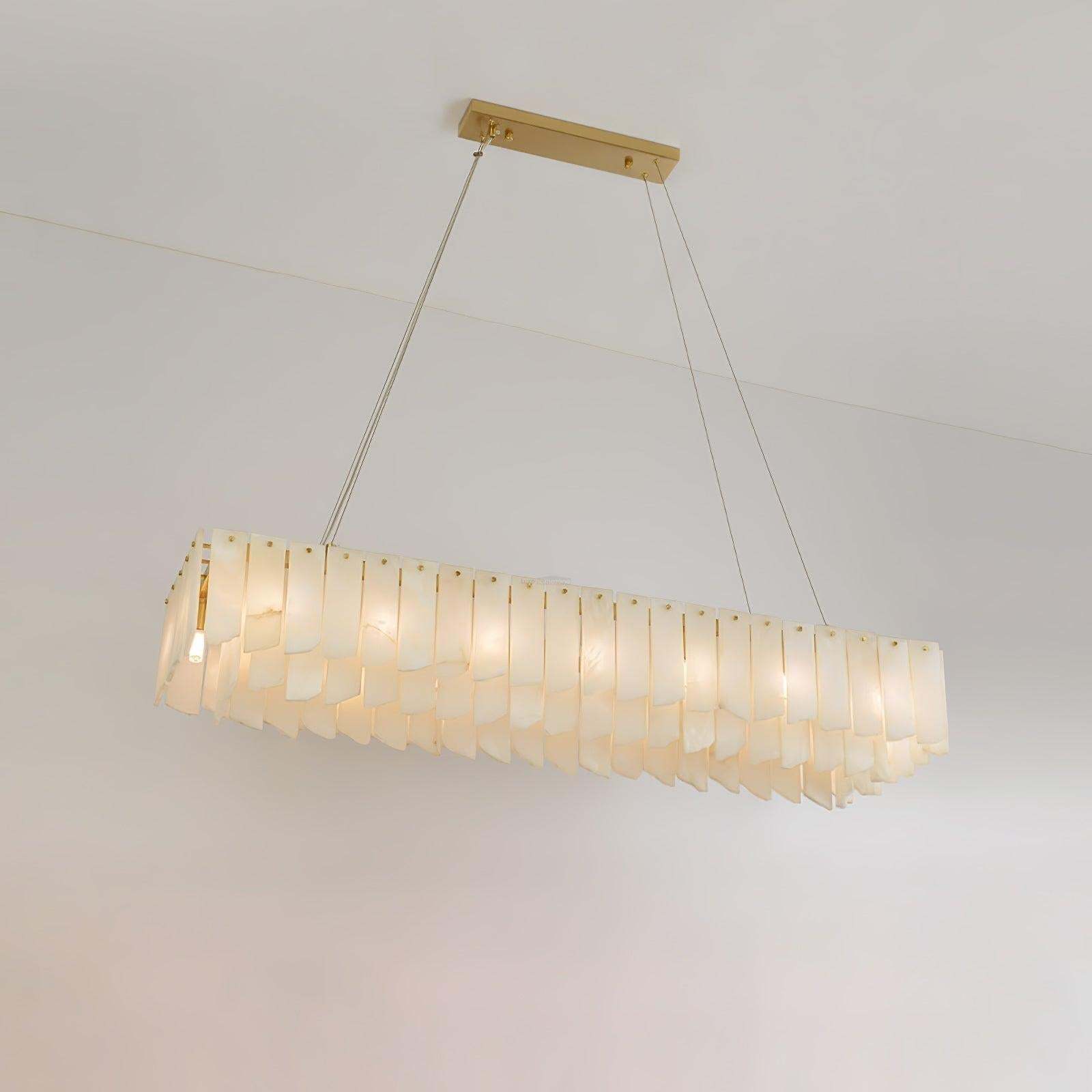 Alabaster Cascade Tiered Chandelier 27.6-winglightingus
