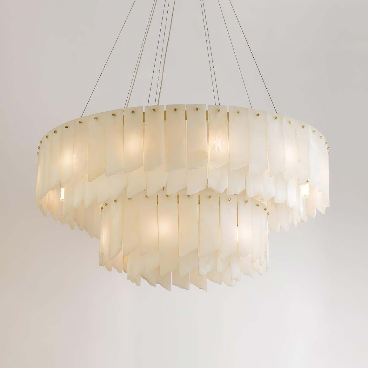 Alabaster Cascade Tiered Chandelier 27.6-winglightingus