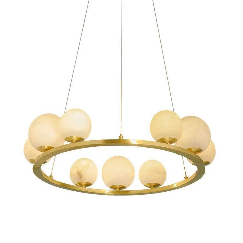 Alabaster Chandeliers Spain Dining Room-winglightingus