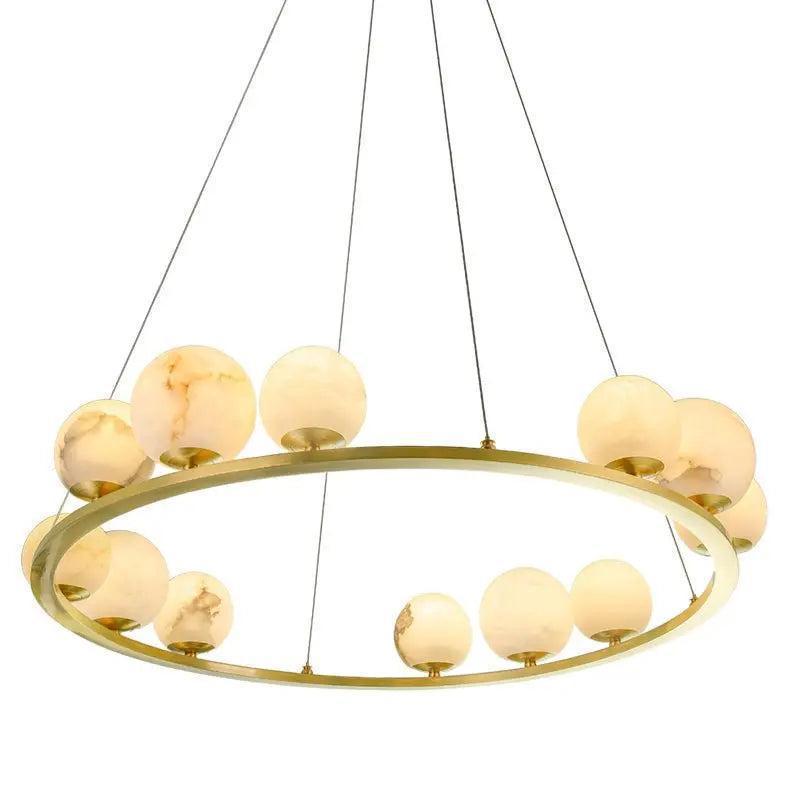 Alabaster Chandeliers Spain Dining Room-winglightingus