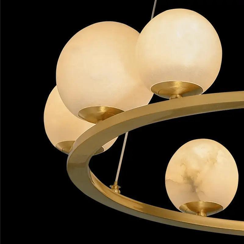 Alabaster Chandeliers Spain Dining Room-winglightingus