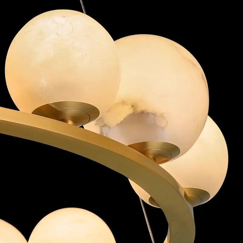 Alabaster Chandeliers Spain Dining Room-winglightingus