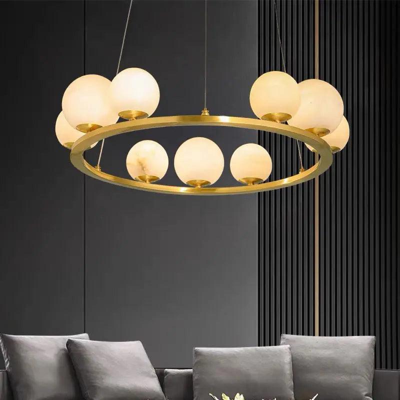 Alabaster Chandeliers Spain Dining Room-23.62"D*47.24"H-winglightingus