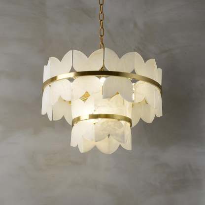 Alabaster Cloudscape Chandelier with 1/2 layer-winglightingus