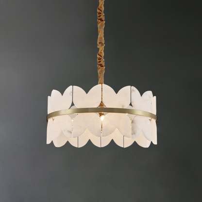 Alabaster Cloudscape Chandelier with 1/2 layer-1 layer 11.8" x H 8.7" / Dia 30cm x H 22cm-winglightingus