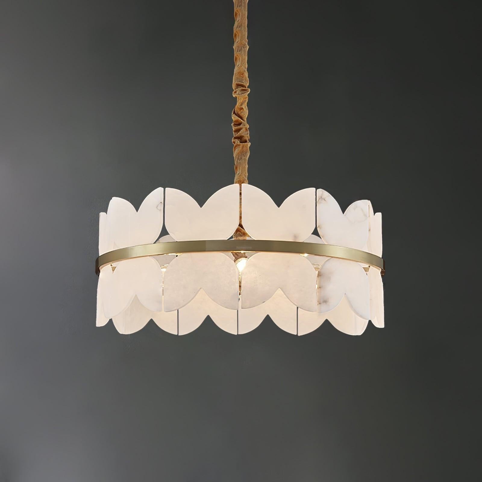 Alabaster Cloudscape Chandelier with 1/2 layer-1 layer 23.6" x H 8.7" / Dia 60cm x H 22cm-winglightingus