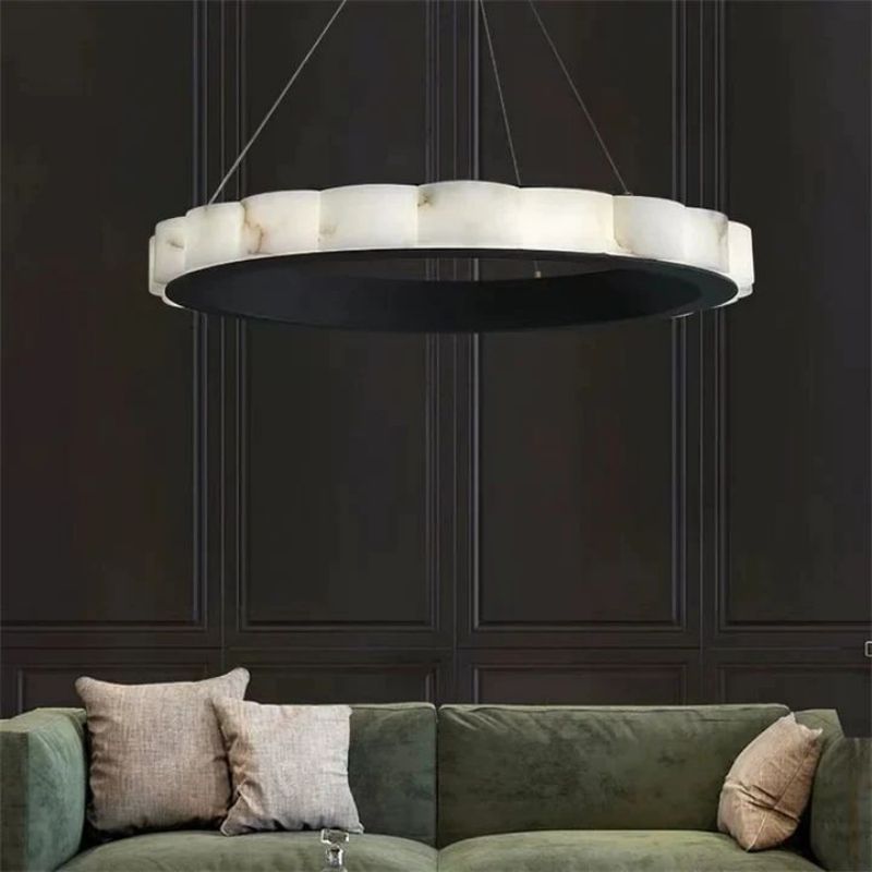 Alabaster Cloudy Chandelier-Chandelier-winglightingus
