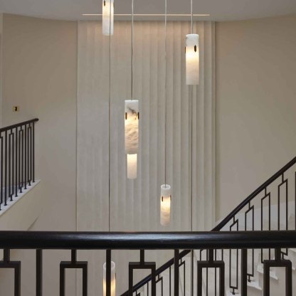 Alabaster Deco Cluster Chandelier - 12 - light Clusterwinglightingus