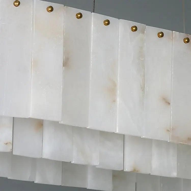 Alabaster Dining Room Round Chandelier Lighting-winglightingus