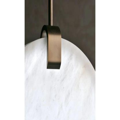Alabaster Disc Pendant Light-Pendant for living room,Pendant for kitchen,Pendant for bathrooms,Pendant for bedrooms,Pendant for foyer,Pendant for stairways,Pendant for dining room-winglightingus