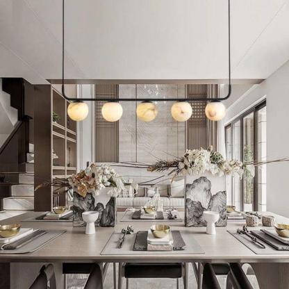 Alabaster Global Linear Chandelier 10.2"H-NORMAL-winglightingus