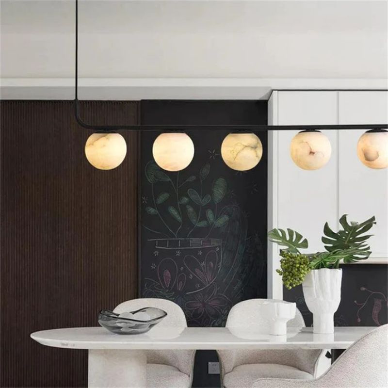 Alabaster Global Linear Chandelier L40"-Chandelier-winglightingus