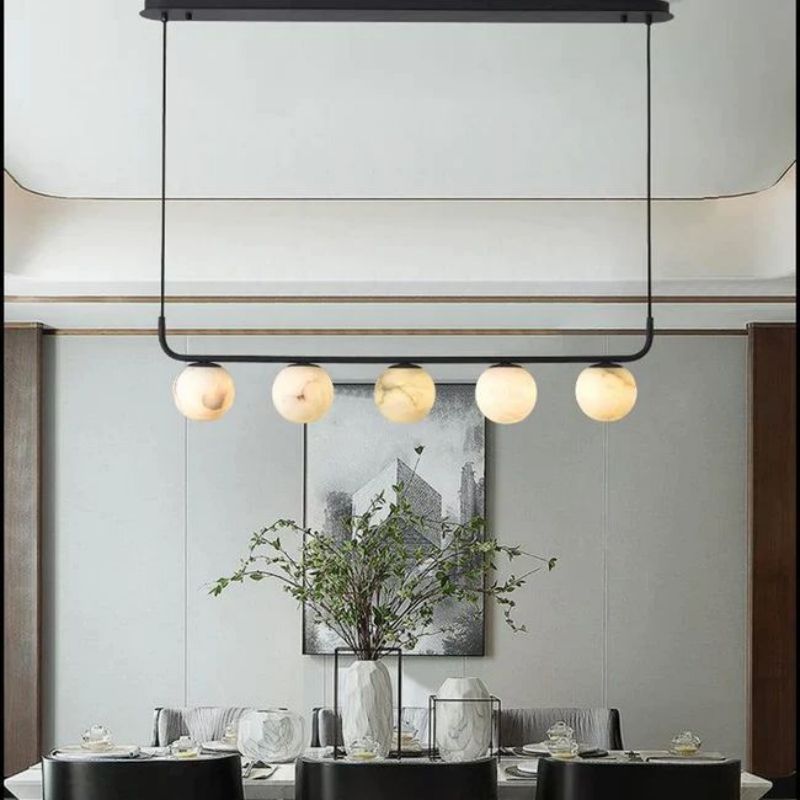 Alabaster Global Linear Chandelier L40"-Chandelier-winglightingus