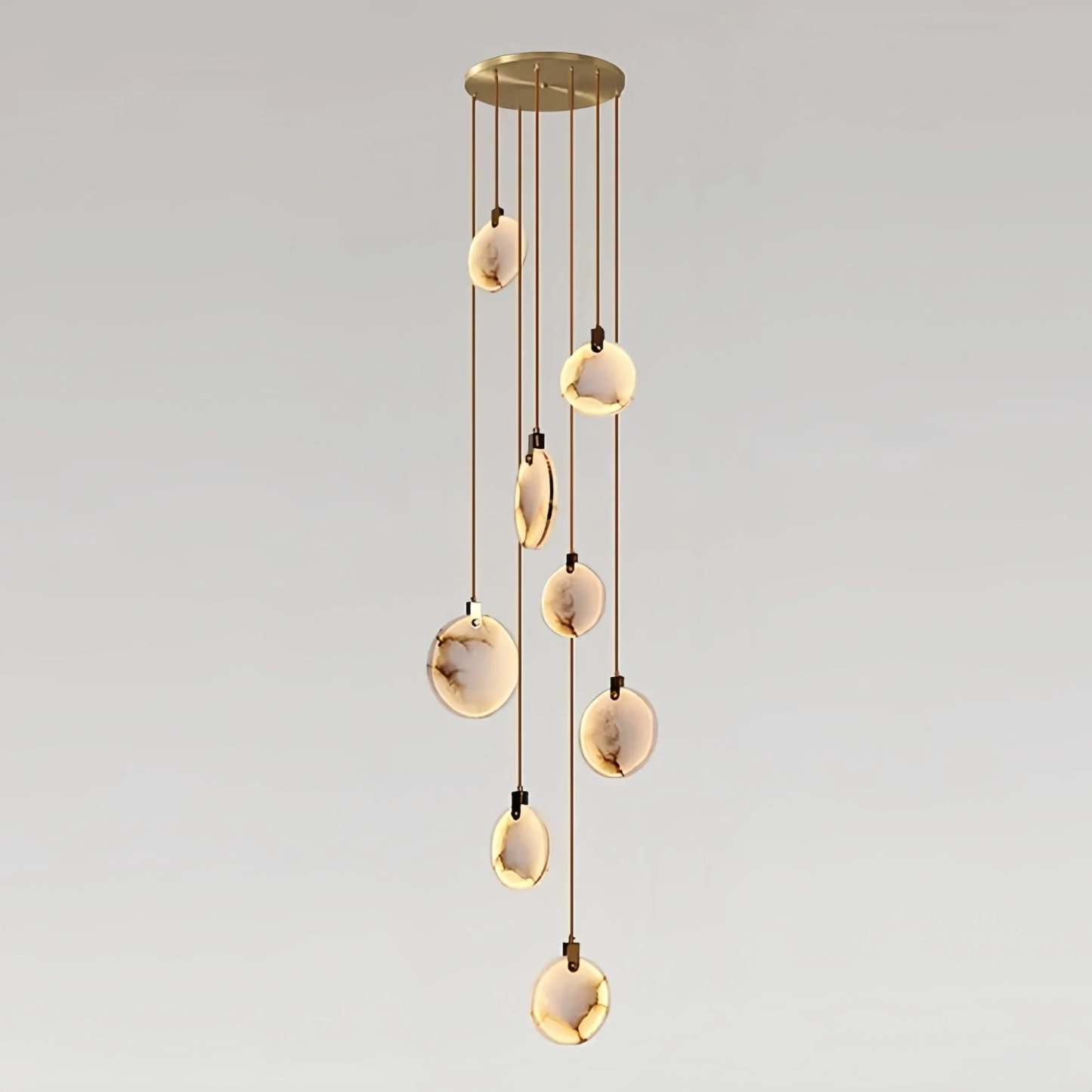 Alabaster Long Staircase Chandelier 5 styles-NORMAL-winglightingus