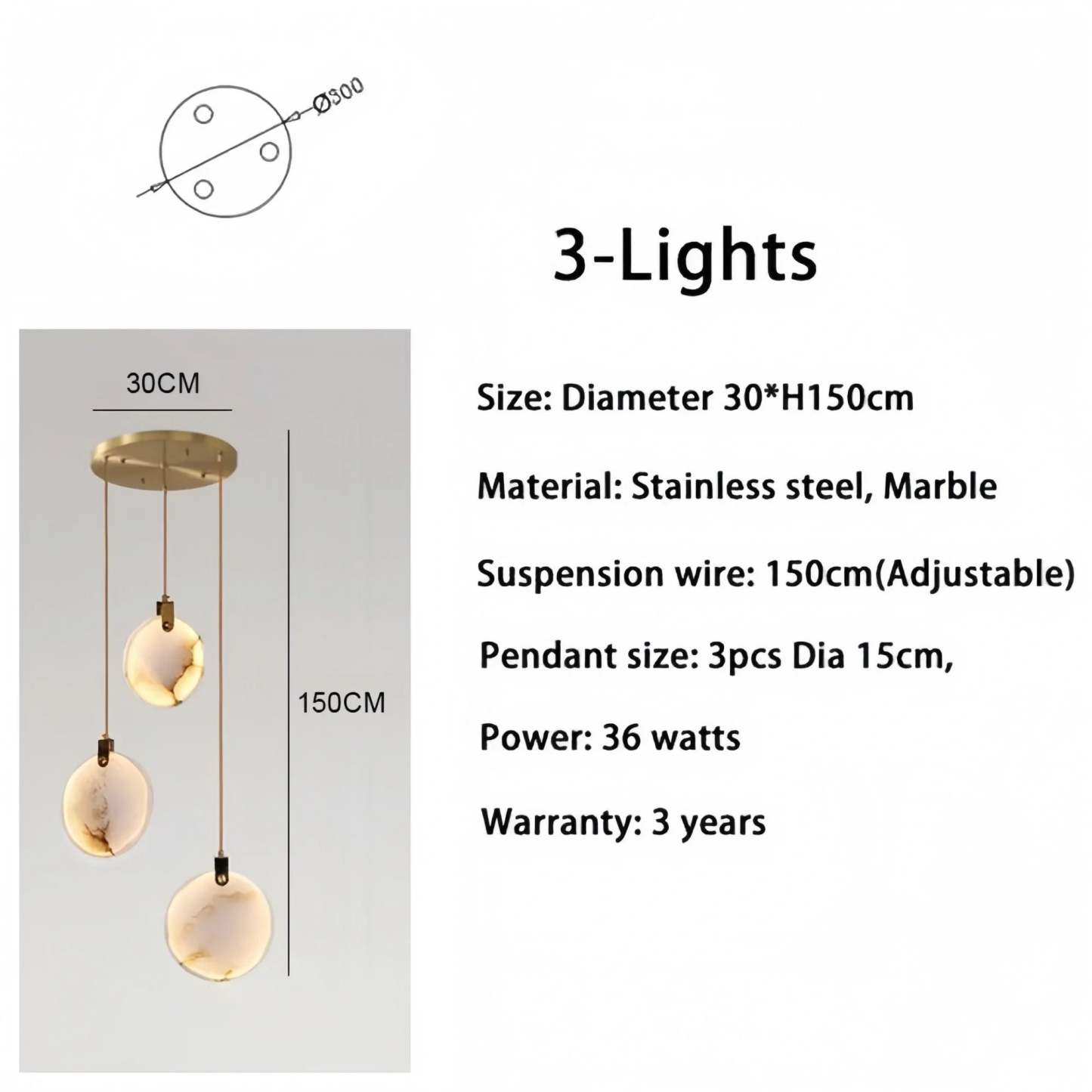 Alabaster Long Staircase Chandelier 5 styles-NORMAL-winglightingus
