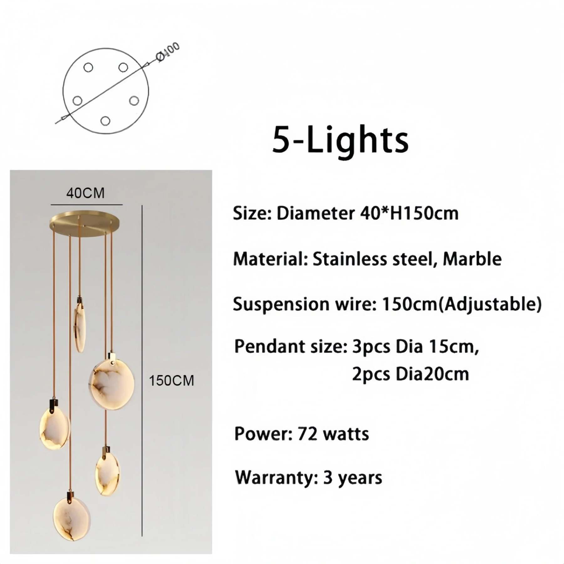 Alabaster Long Staircase Chandelier 5 styles-NORMAL-winglightingus