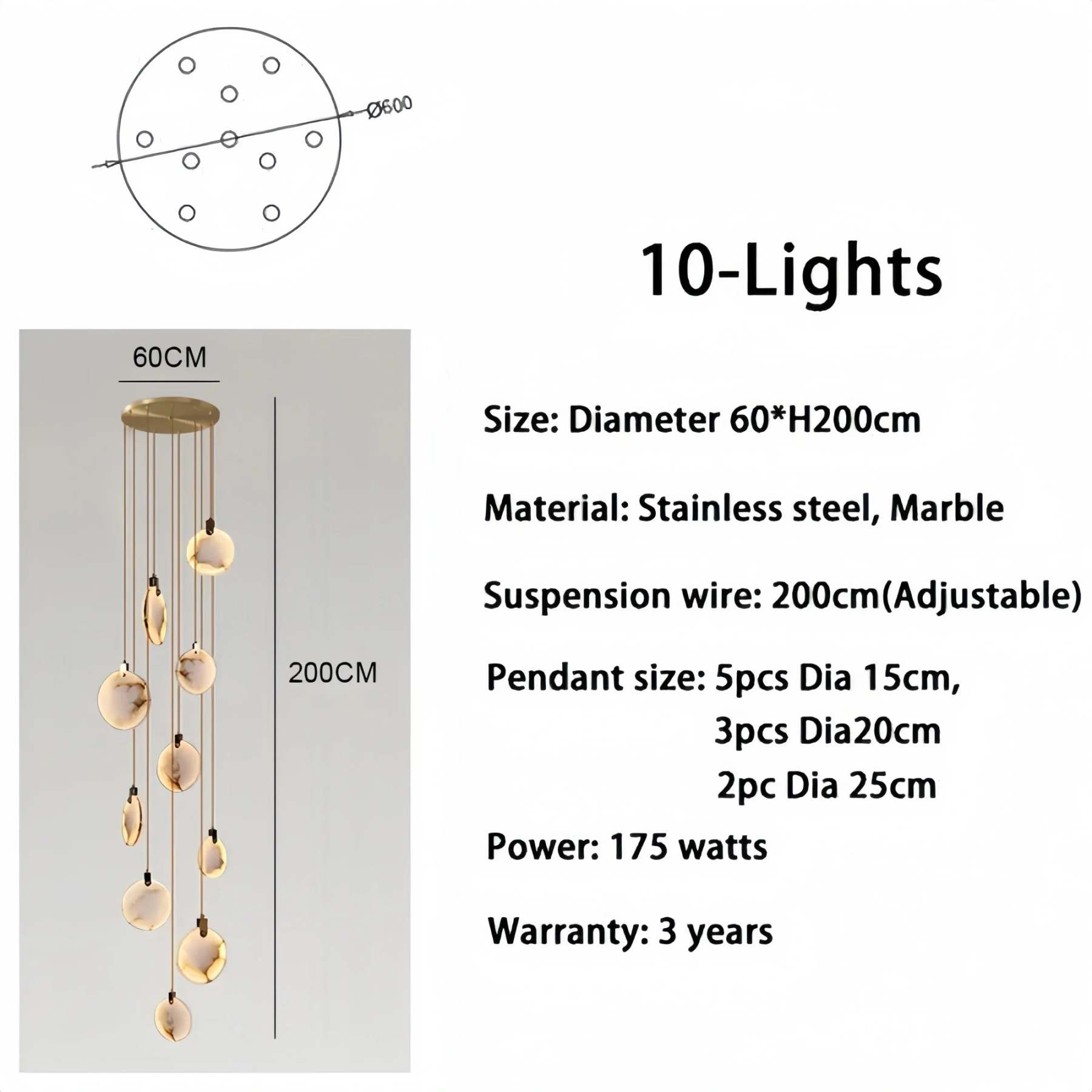 Alabaster Long Staircase Chandelier 5 styles-NORMAL-winglightingus