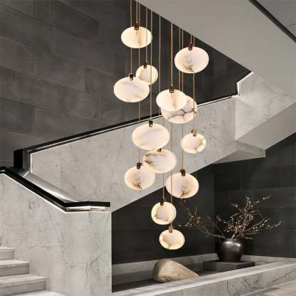 Alabaster Long Staircase Chandelier 5 styles-NORMAL-winglightingus