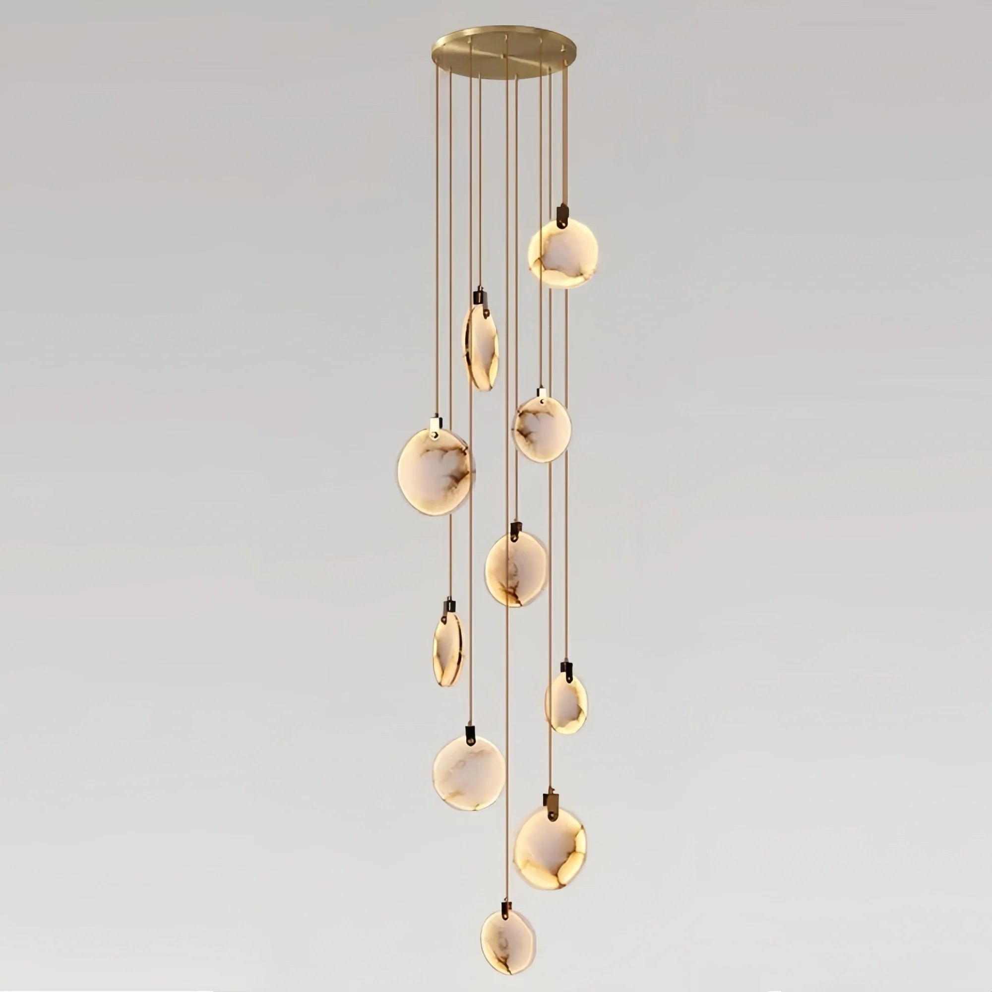 Alabaster Long Staircase Chandelier 5 styles-NORMAL-winglightingus