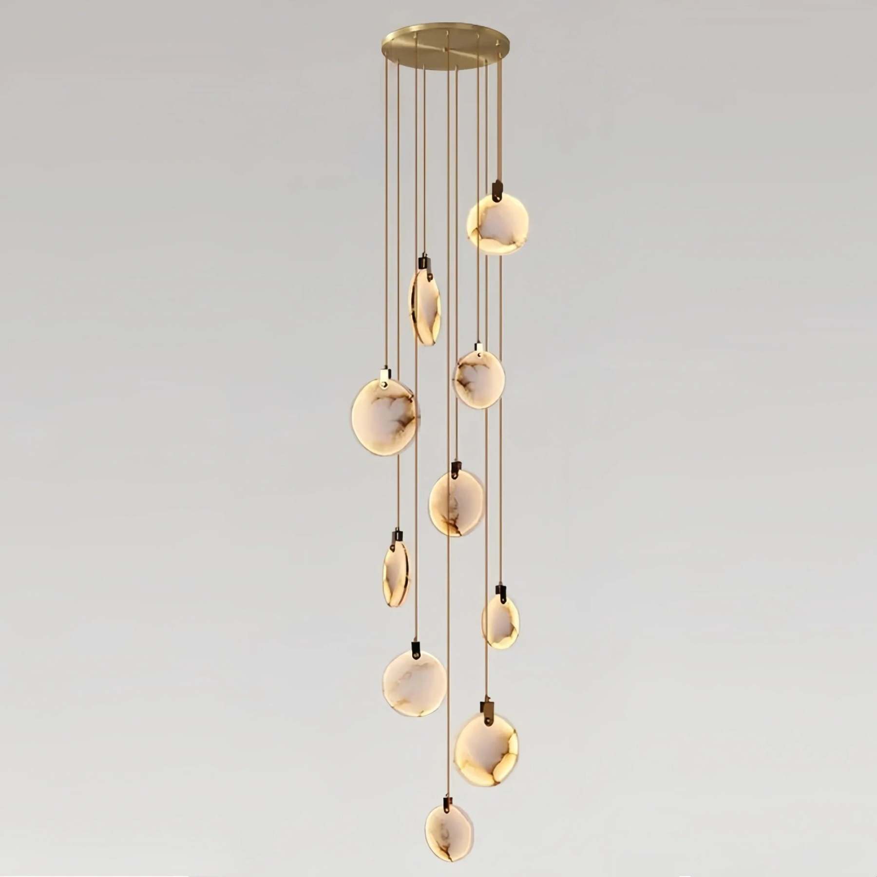 Alabaster Long Staircase Chandelier 5 styles-NORMAL-winglightingus