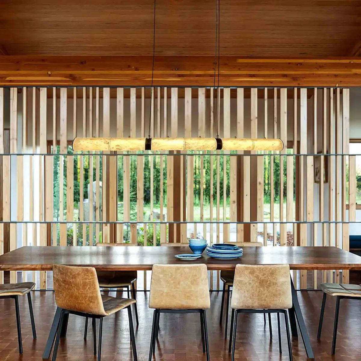 Alabaster Magnificence Art Linear Chandelier - winglightingus