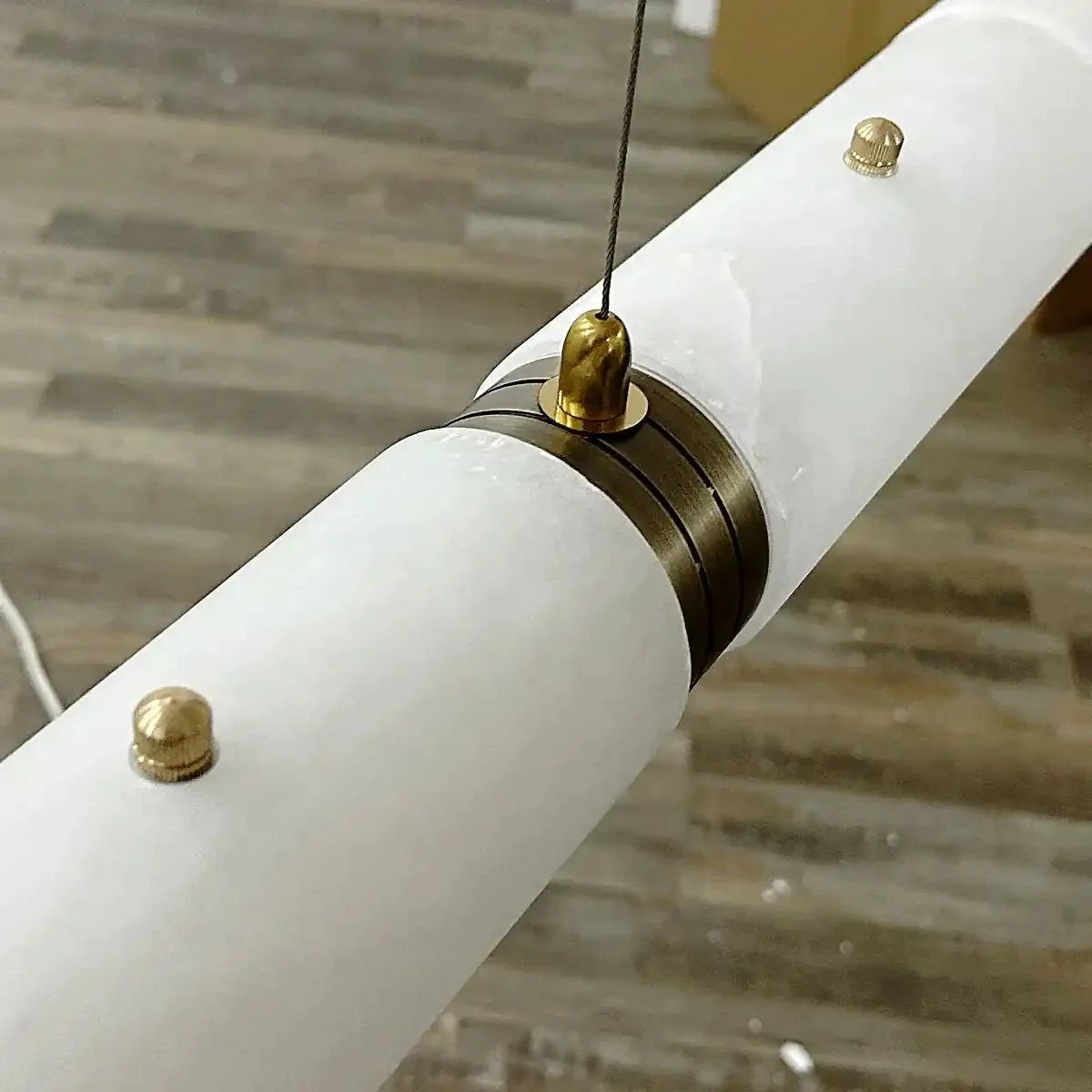 Alabaster Magnificence Art Linear Chandelier - winglightingus