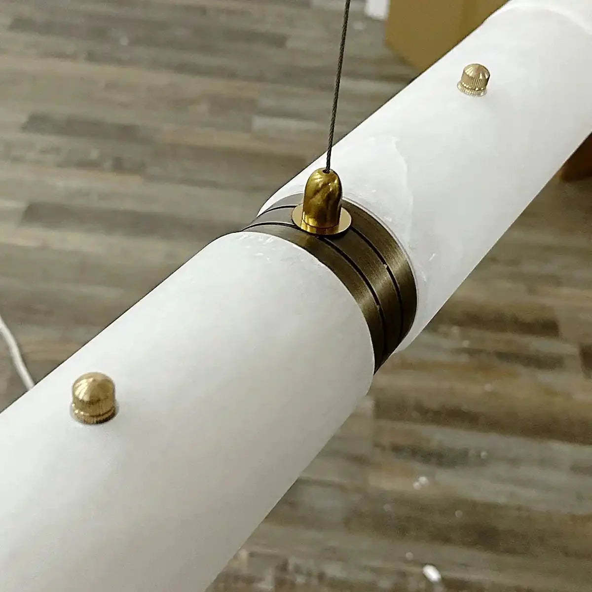 Alabaster Magnificence Art Linear Chandelier - winglightingus