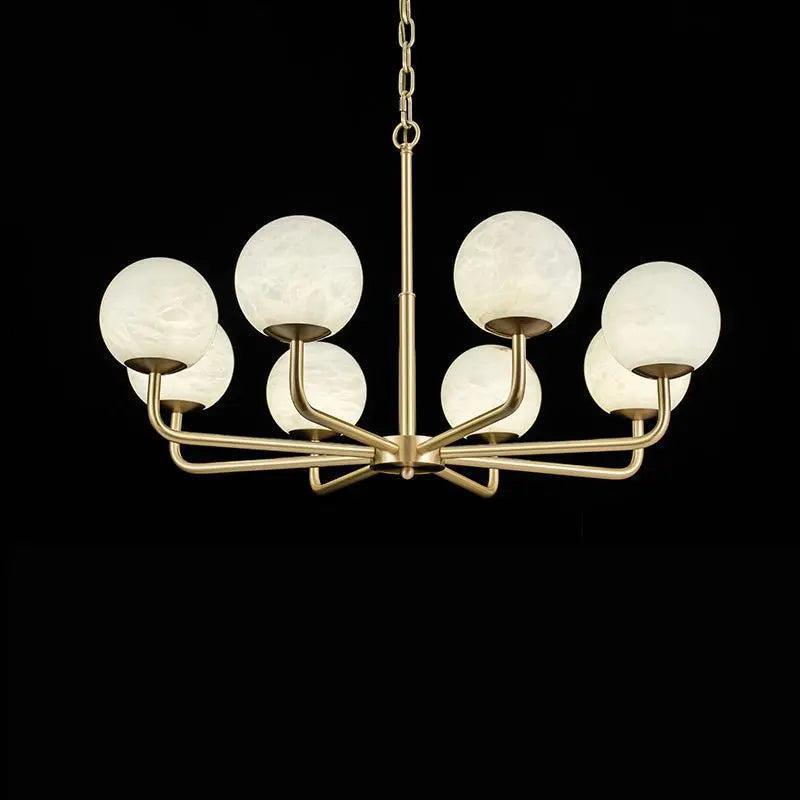 Alabaster Modern Global Dining Chandelier-8 Lights-winglightingus