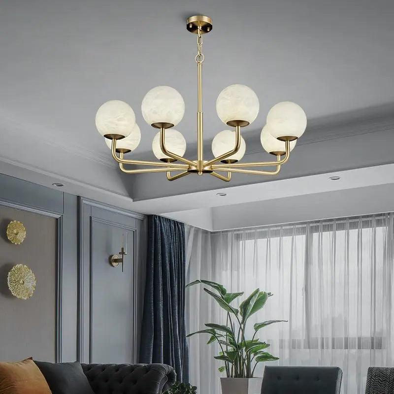 Alabaster Modern Global Dining Chandelier-winglightingus