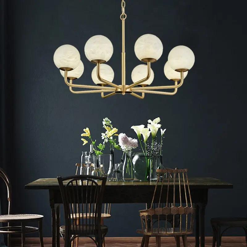 Alabaster Modern Global Dining Chandelier-winglightingus