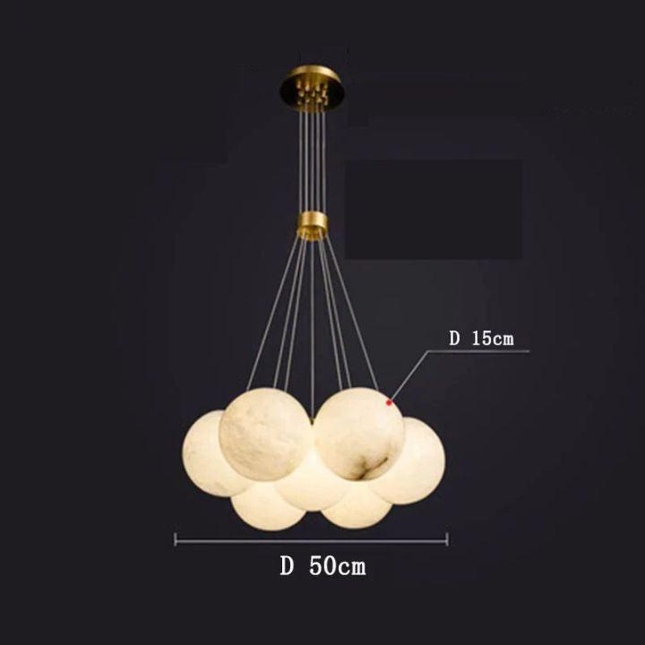 Alabaster Multi-lights Ceiling Pendant-Pendant for living room,Pendant for kitchen,Pendant for bathrooms,Pendant for bedrooms,Pendant for foyer,Pendant for stairways,Pendant for dining room-winglightingus