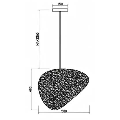 Alabaster Natural Stone Pendant-Pendant for living room,Pendant for kitchen,Pendant for bathrooms,Pendant for bedrooms,Pendant for foyer,Pendant for stairways,Pendant for dining room-19.6"D-winglightingus