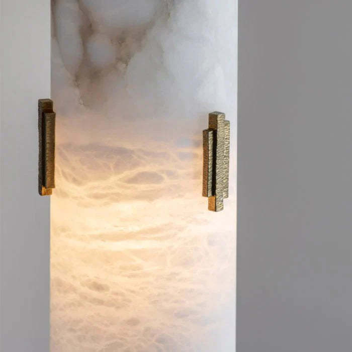 Alabaster Pendant Light with Deco - winglightingus